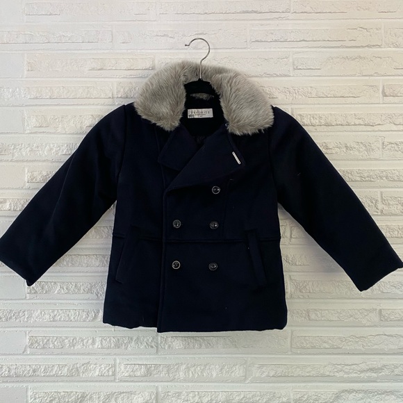 Kids Perimitz coat with removable faux fur collar - Picture 2 of 5